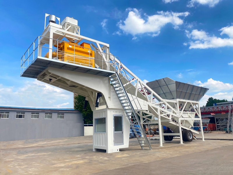 HZSY75 high discharge mobile mixing plant